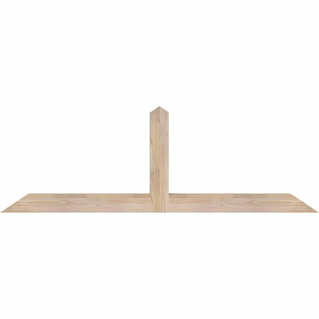 Ekena Millwork Portland Smooth Timber Gable Bracket, Douglas Fir, 60"W x 20"H x 3 1/2"D x 3 1/2"F, 8/12 Pitch GBW060X20X0404POR00SDF